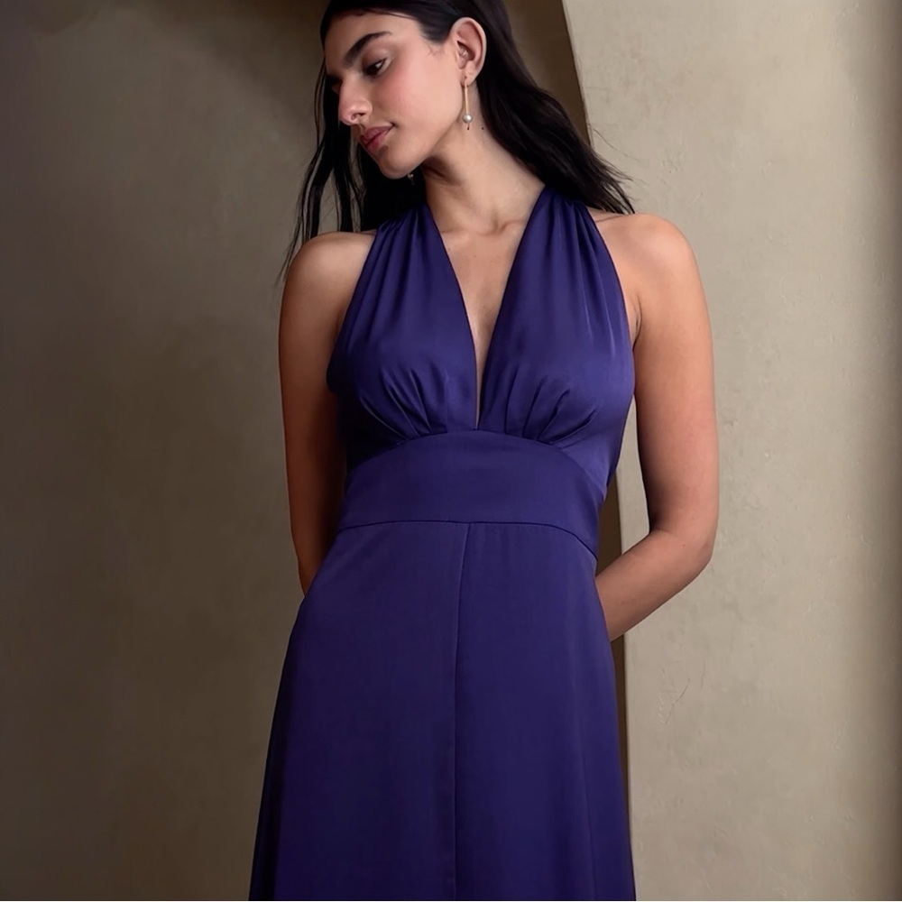NWT Banana Republic WRAP-WAIST MAXI DRESS - Picture 3 of 3